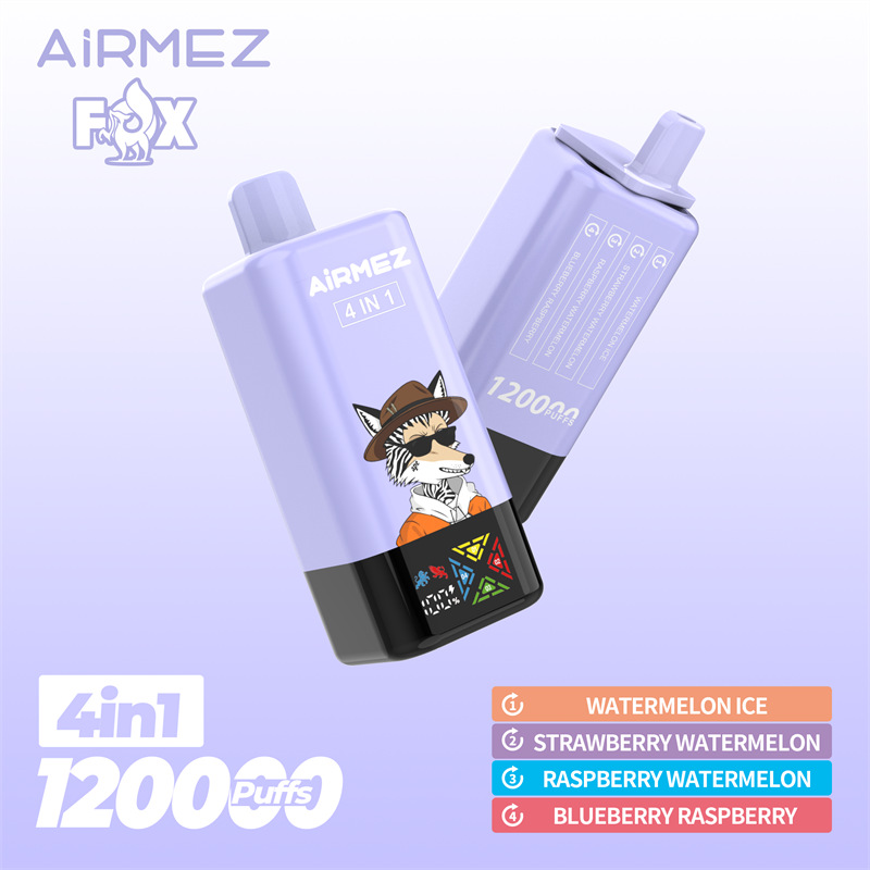airmez-fox-4in1-120k_watermelon-ice-strawberry-watermelon-raspberry-watermelon-blueberry-raspberry