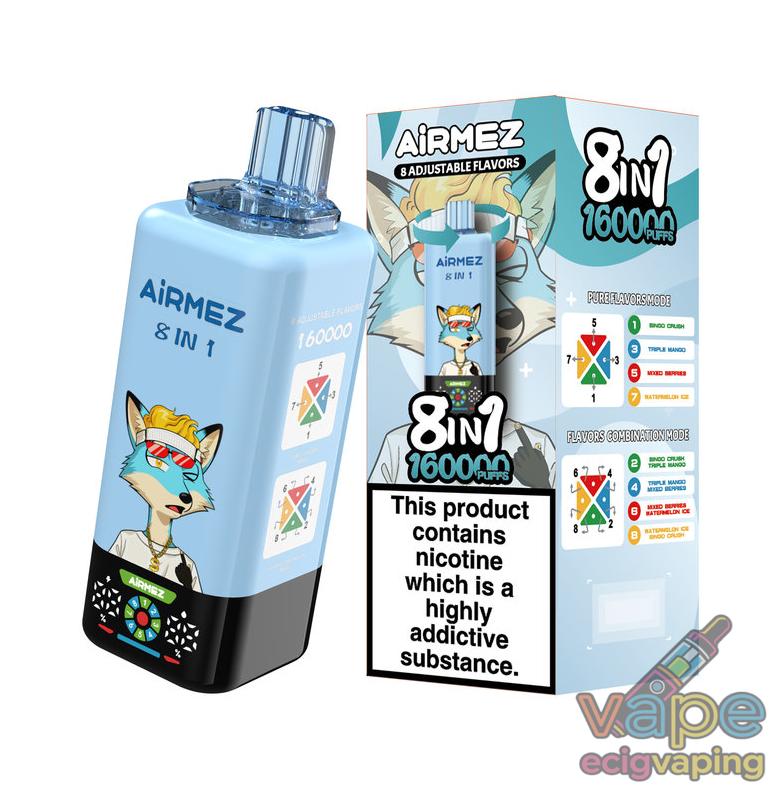 Airmez Fox 4in1 wnętrze, mechanizm 4 smaków vape, e-papieros bez wycieków, budowa 4 komory liquid - Airmez Fox 120k Puffs 4 w 1 Smaki Jednorazowy Vape z ...