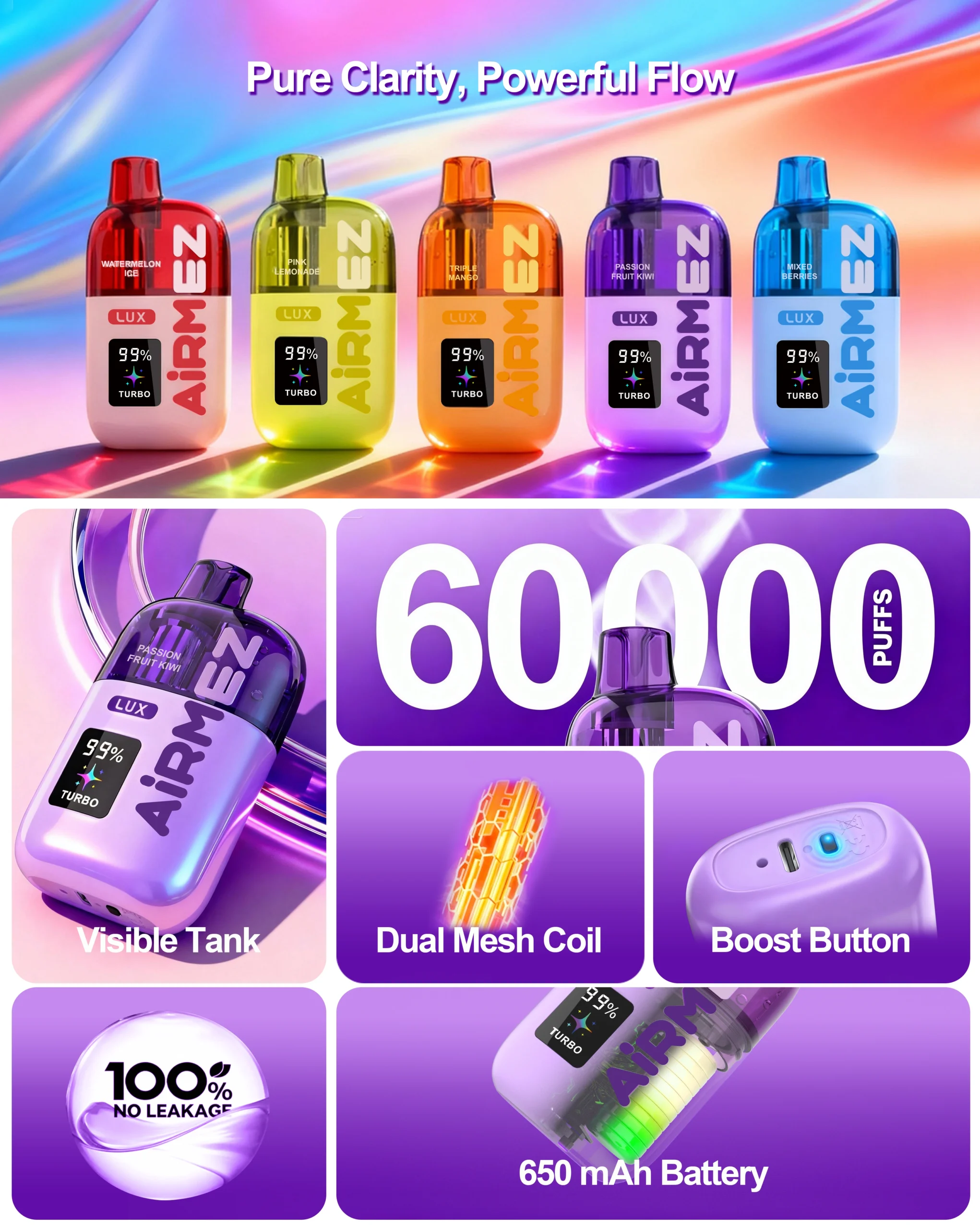 AIRMEZ LUX 60000 PUFFS
