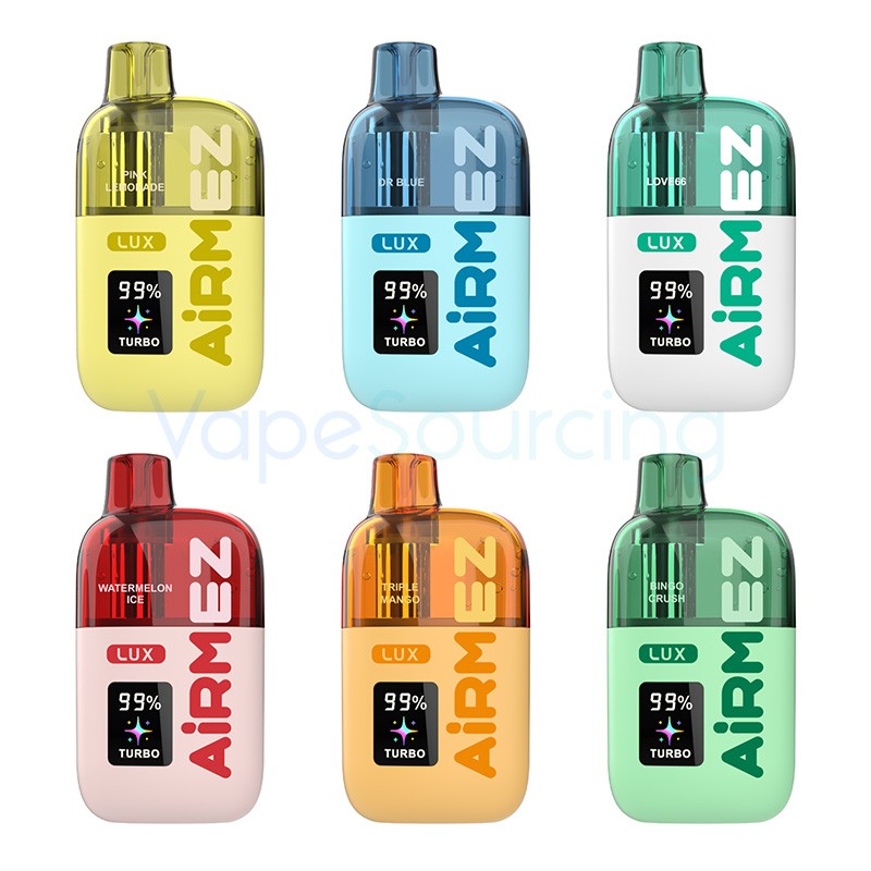 Airmez Lux 60000 soft-touch, metaliczne akcenty vape, e-papieros faktura, jakość dotyku vape premium - Airmez Lux 60K Disposable Vape 2% (60000 Puffs) | Vapesourcing
