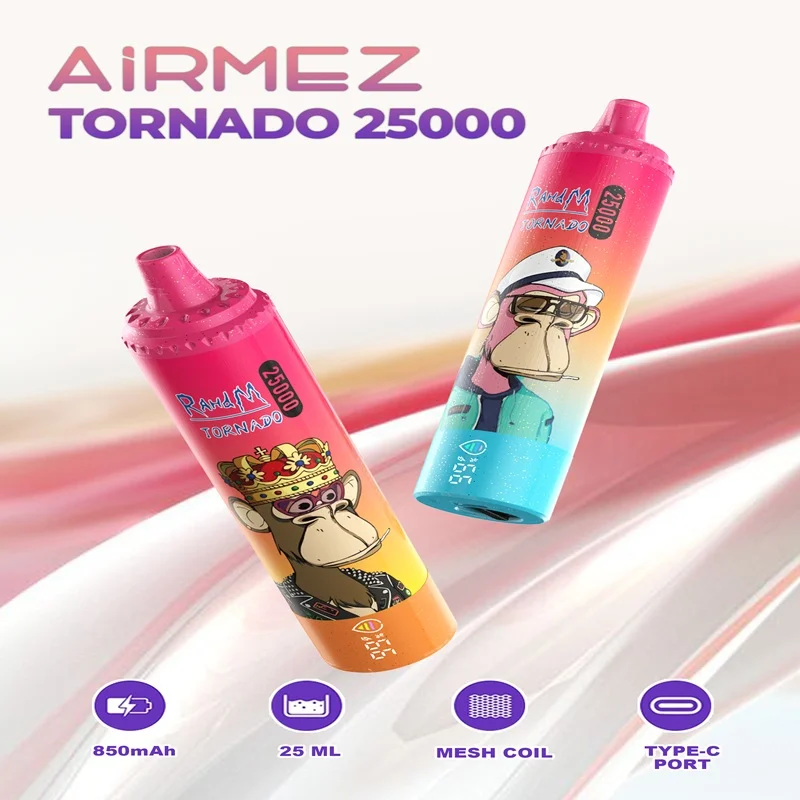 Airmez Tornado 25000,e-papieros jednorazowy,najlepszy vape jednorazowy,Fumot RandM alternatywa,vape z dostawą 24h