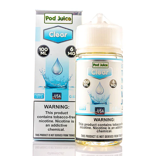 Transparentność vape, uczciwe pomiary e-liquidu, VapePrime rzetelność, realna ilość ml vape - Clear E-Liquid by Pod Juice
