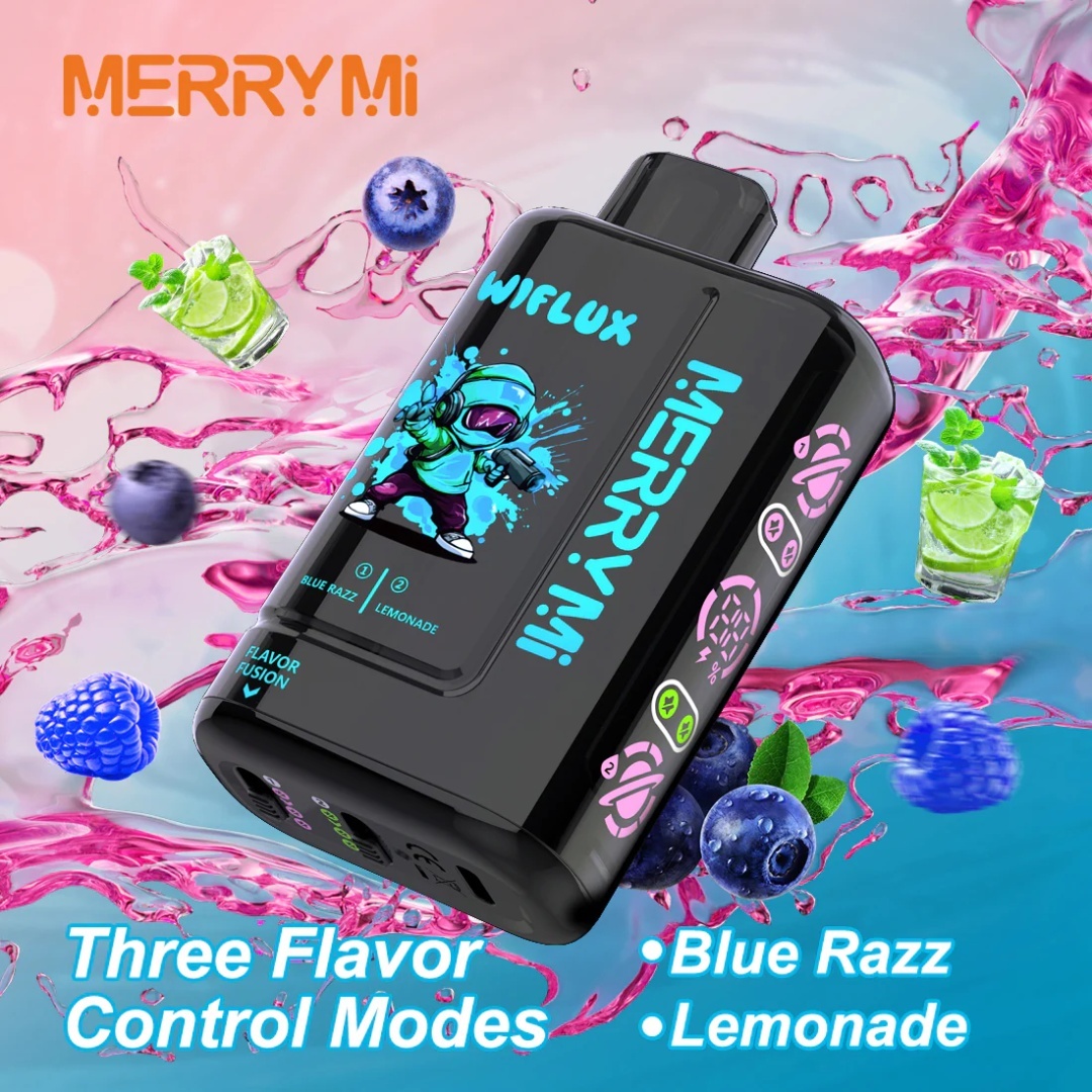 Merry Mi Blade 30000 Mr Blue, vape z dużą baterią, e-papieros cukierkowy smak, mocny e-papieros - Merry Mi Blade Jednorazowy e-papieros 30000 Buchów o smaku ...