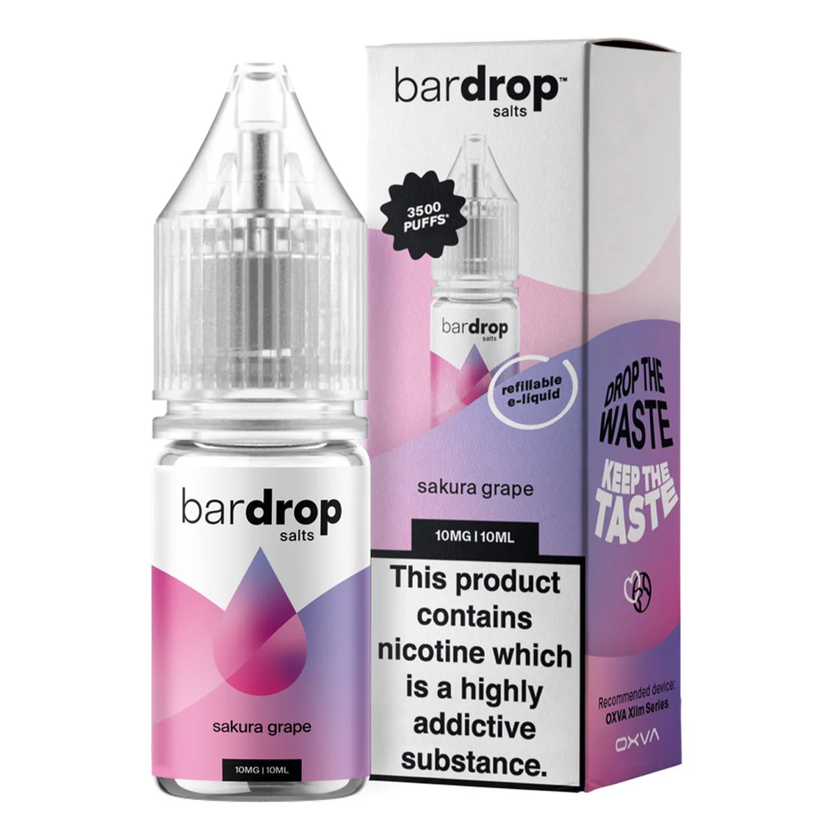 Sakura Grape vape flavor, Lemon Lime e-liquid, natural fruit vape, fresh vaping flavors - Sakura Grape 10ml Nic Salt By Bar Drop Salts – Prime Vapes UK