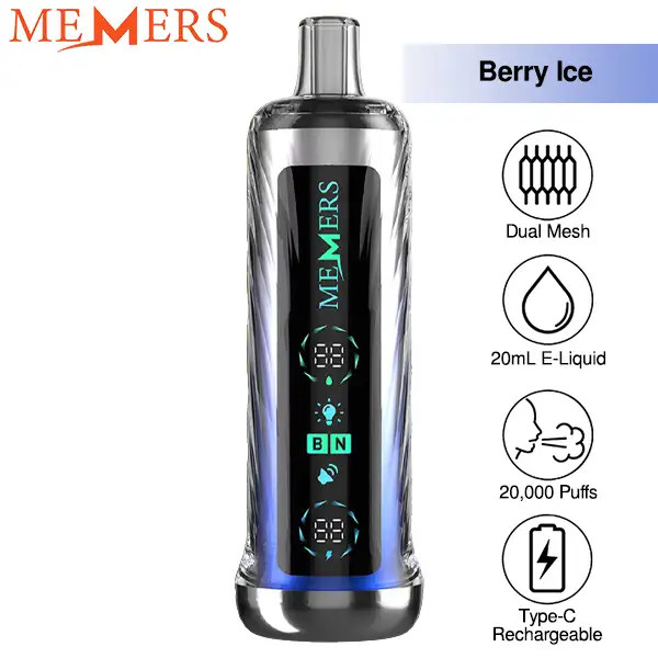 technologia chłodzenia vape, e-papieros mesh coil, bateria 920 mAh, chłodziwo WS-23, system dual flavor vape - Memers Wukong V20000 Vape Wholesale | VapeRanger Wholesale
