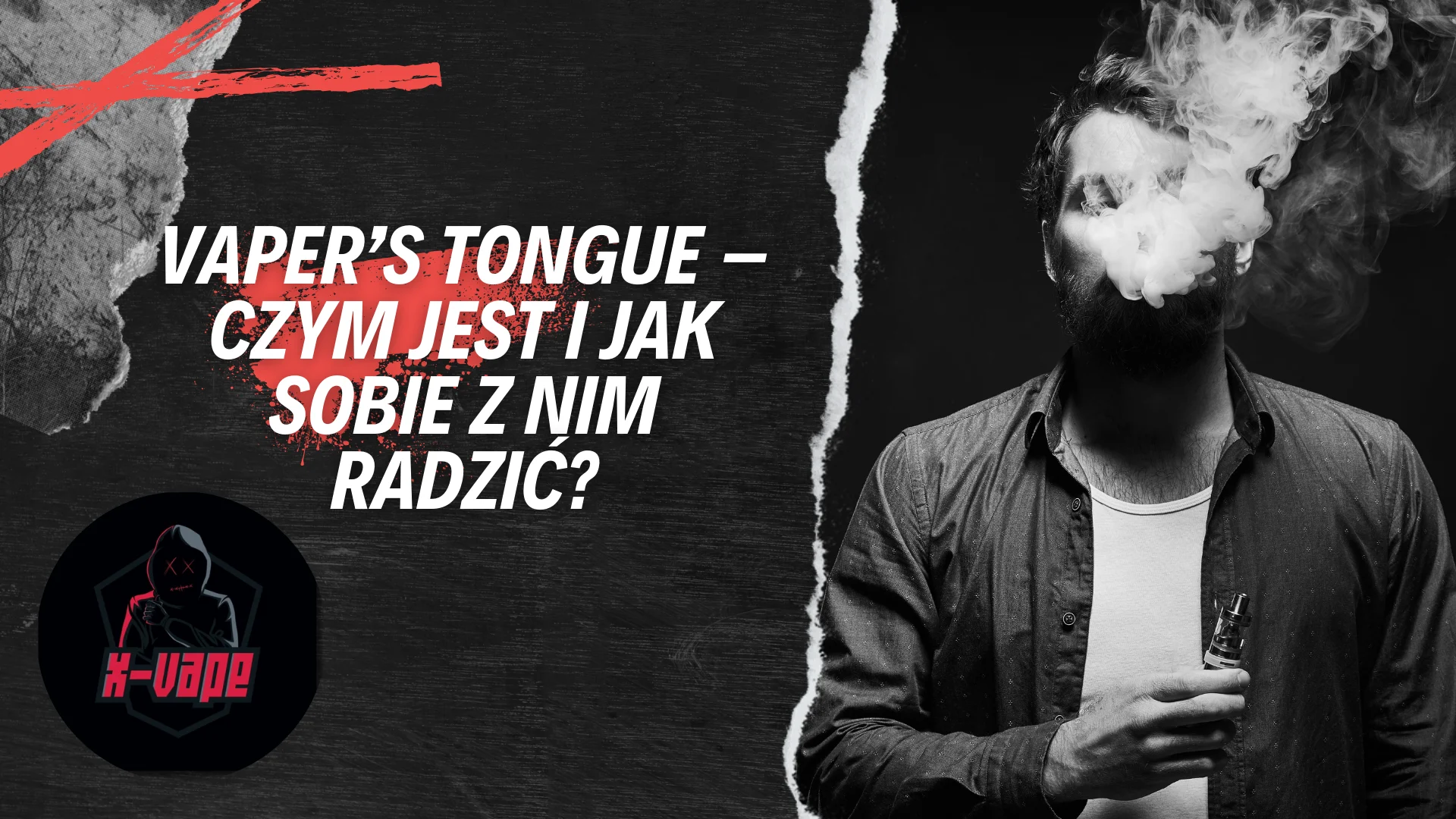 Osoba znużona smakiem vape, vaper