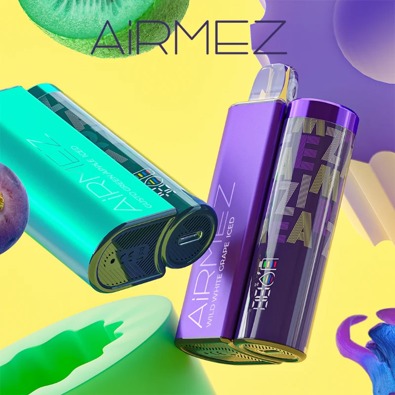 Elegancki, duży e-papieros Airmez Luz 60000 Puffs, o nowoczesnym designie, prezentujący niezawodność i imponującą pojemność liquidu.