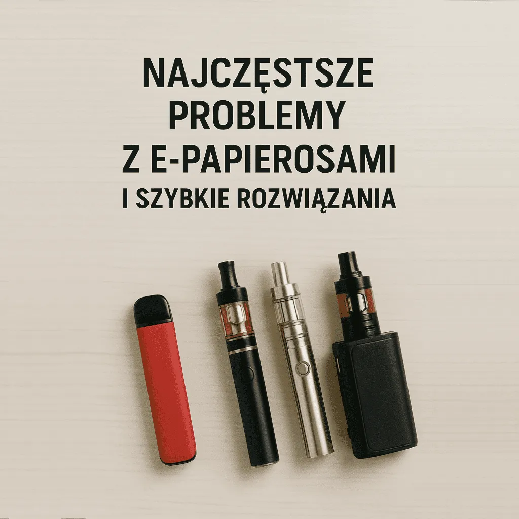 Zbliżenie na spaloną grzałkę e-papierosa lub dym symbolizujący nieprzyjemny smak spalenizny.