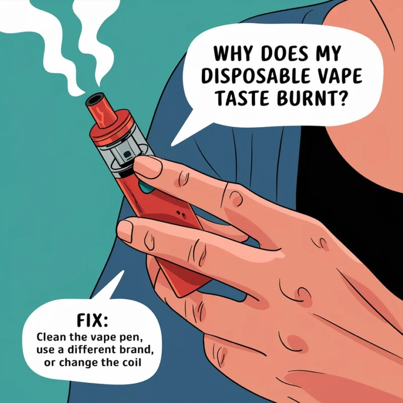 why does my disposable vape ta